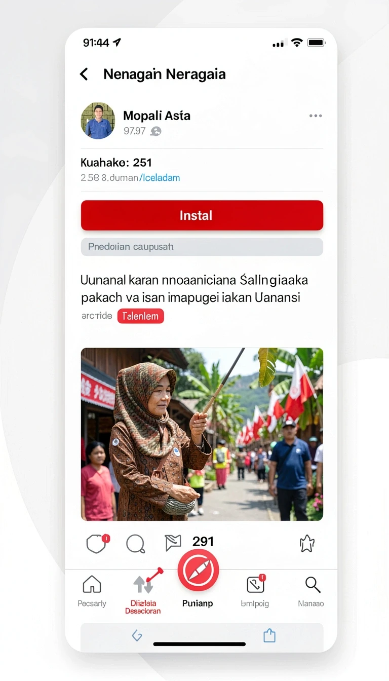 Tampilan utama aplikasi Aplikasi doyantoto Paling Baru untuk Android yang intuitif dan efisien.