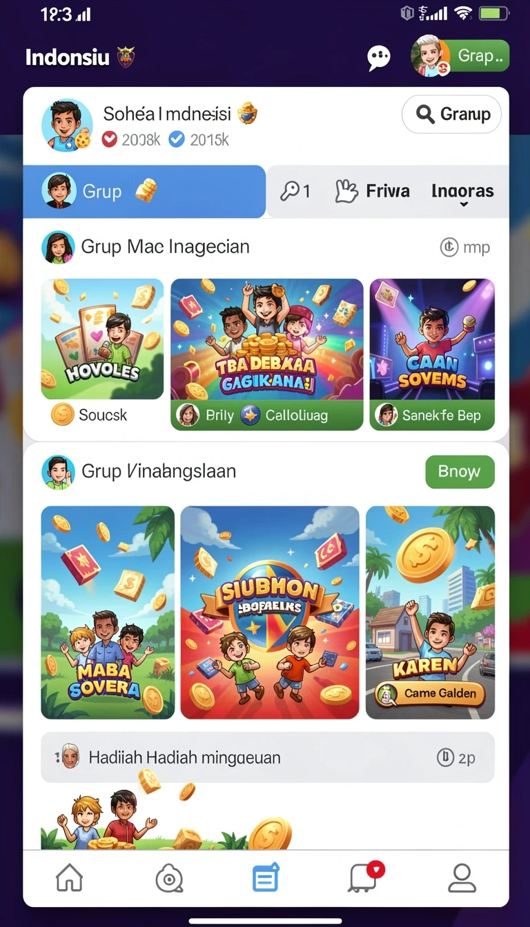 Tampilan utama aplikasi Aplikasi garuda999 Paling Baru untuk Android yang intuitif dan efisien.